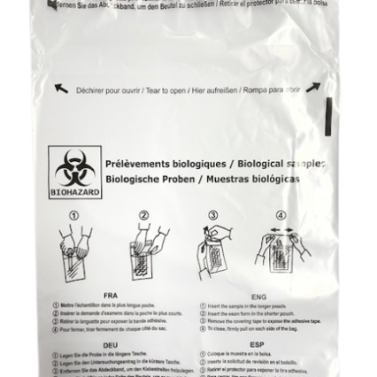 Sachets de transport transparents, lot de 100