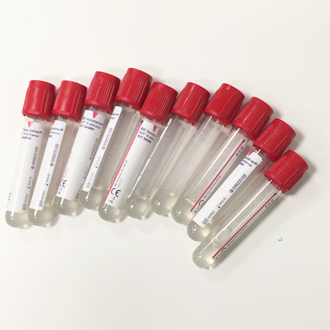 Sec + gel (court rouge) 3,5 ml Lot de 10 – Laboratoire SYNLAB Barla
