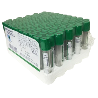 Héparine lithium (vert), 4 ml pack de 100